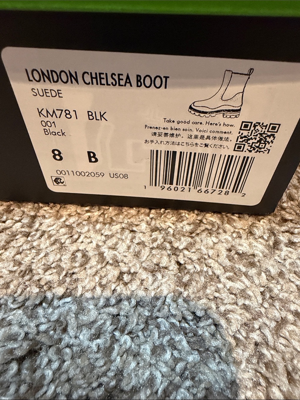 kate spade Black Suede Lug Sole Chelsea Boots - Picture 8 of 9